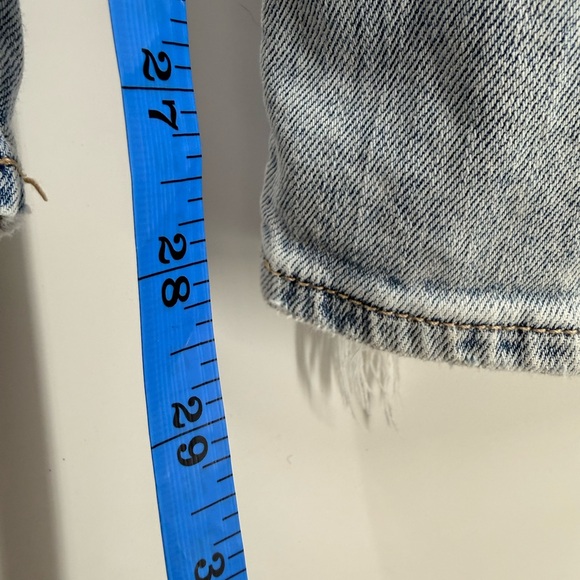 American Eagle Jeans Womens Super High Rise Baggy Wide Leg Light Wash Size 12 - Picture 8 of 9